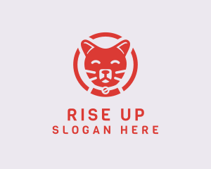 Happy Feline Cat logo design