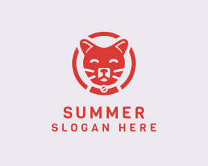 Happy Feline Cat logo design