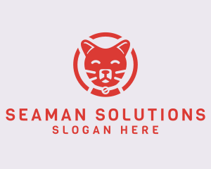 Happy Feline Cat logo design