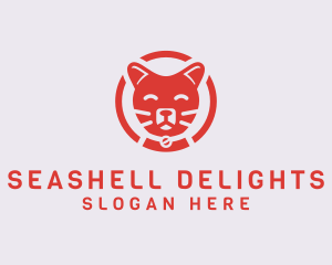 Happy Feline Cat logo design