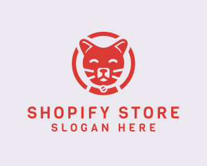 Happy Feline Cat logo design