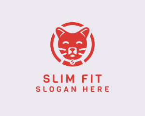 Happy Feline Cat logo design