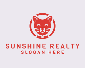 Happy Feline Cat logo design