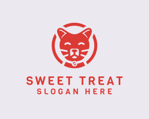 Happy Feline Cat logo design