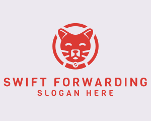 Happy Feline Cat logo design