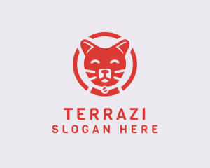 Happy Feline Cat logo design