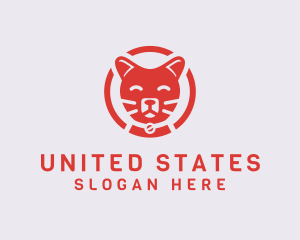 Happy Feline Cat logo design