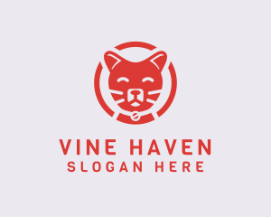 Happy Feline Cat logo design