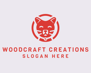 Happy Feline Cat logo design