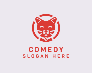 Happy Feline Cat logo design