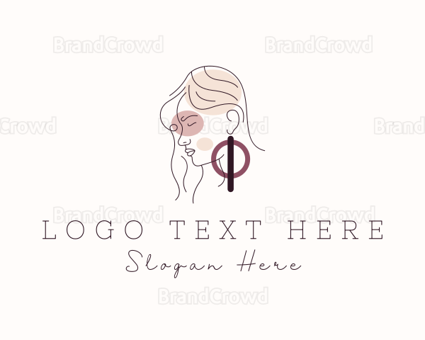 Lady Fashion Stylist Logo