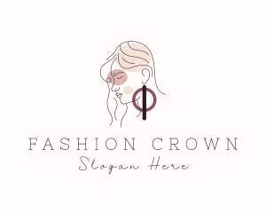 Lady Fashion Stylist  logo design