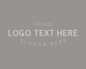Typography - Professional Elegant Brand logo design