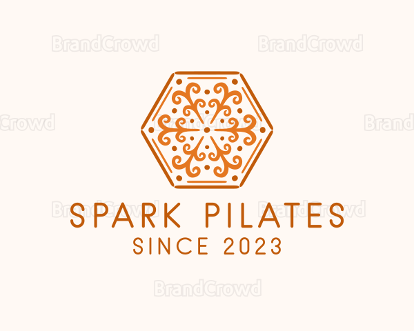 Ornamental Hexagon Decoration Logo