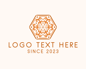 Lantern - Ornamental Hexagon Decoration logo design