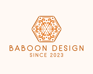 Ornamental Hexagon Decoration logo design