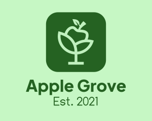 Organic Apple App logo design