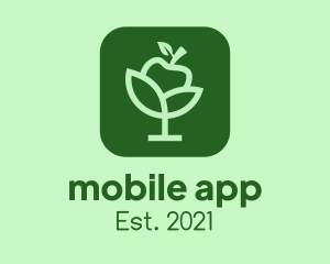 Juice Bar - Organic Apple App logo design