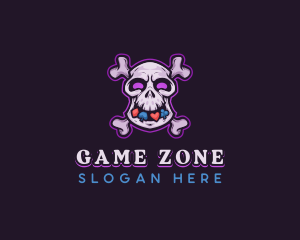 Skull Casino Gambling Logo