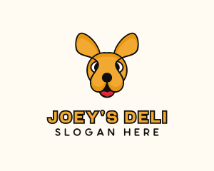 Joey - Kangaroo Joey Cartoon logo design