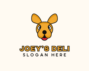 Kangaroo Joey Cartoon logo design