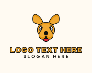Roo - Kangaroo Joey Cartoon logo design