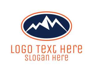 Trekking - Mountain Range Trekking logo design