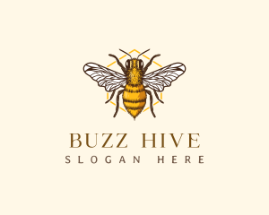 Kansas Honey Bee Apiary logo design