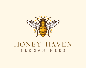 Kansas Honey Bee Apiary logo design