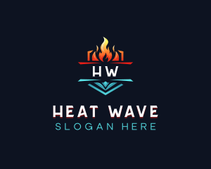 Heat - Heating Cooling Thermal logo design