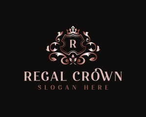 Stylish Royalty Wreath logo design