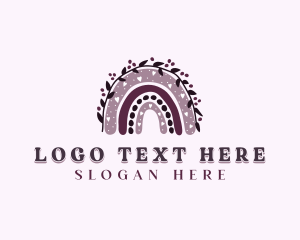 Maternal - Maternal Boho Rainbow logo design