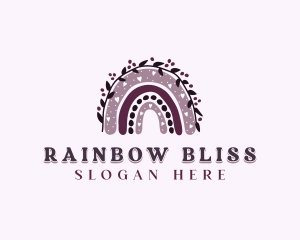 Maternal Boho Rainbow logo design