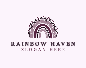 Maternal Boho Rainbow logo design