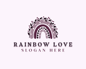 Maternal Boho Rainbow logo design