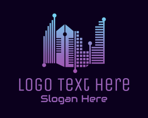 Techno - Urban City Tech logo design