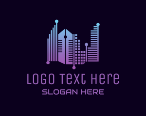 Gradient - Urban City Tech logo design