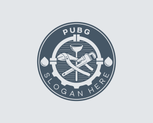 Plunger Plumbing Tools Logo