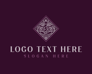 Holistic Yoga Meditation logo design