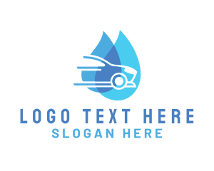 Washing - Car Cleaning Droplet logo design