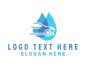 Car - Car Cleaning Droplet logo design