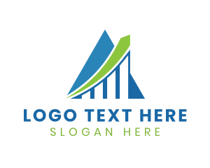 Investment - Triangle Trading  Graph logo design