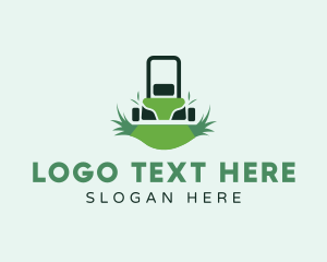 Hedge - Lawn Mower Grasscutter logo design
