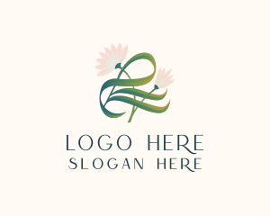 Scent - Floral Lotus Letter L logo design