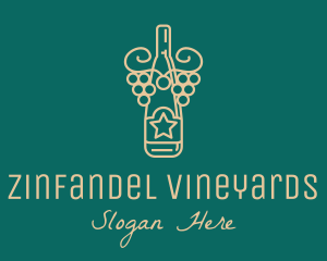 Star Grape Wine logo design