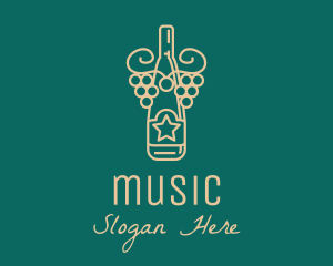 Liqueur - Star Grape Wine logo design