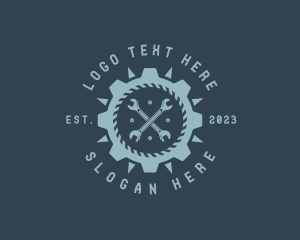 Cog - Repairman Gear Wrench logo design