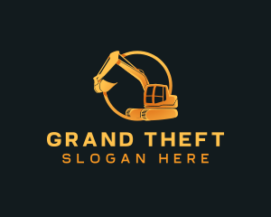 Industrial Digging Excavator Logo