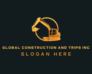 Industrial Digging Excavator Logo