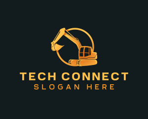 Industrial Digging Excavator Logo